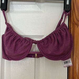 Chic Women's Purple Swim Bra Top only.